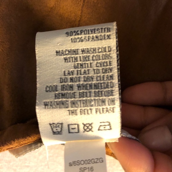 Brown suede romper *NWOT* - Picture 6 of 8